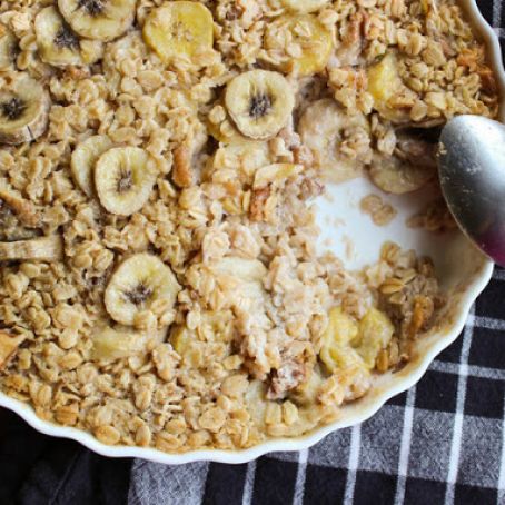 Maple-Banana Baked Oatmeal