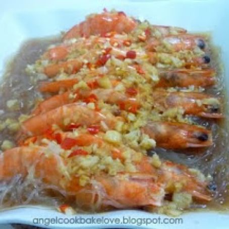 PRAWN - Steamed Prawns with Vermicelli