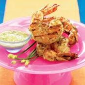 Grilled Coconut Shrimp (On Bamboo Skewers)