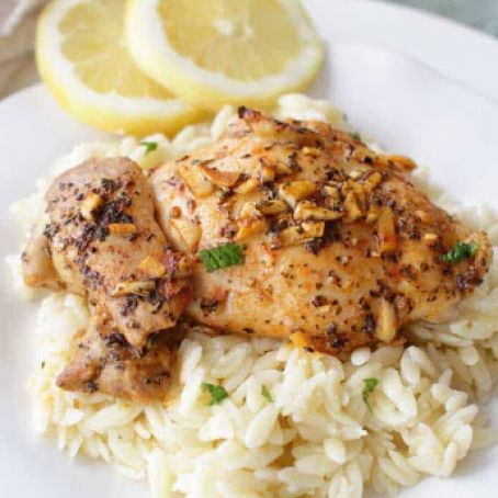 Lemon and Garlic Chicken For One