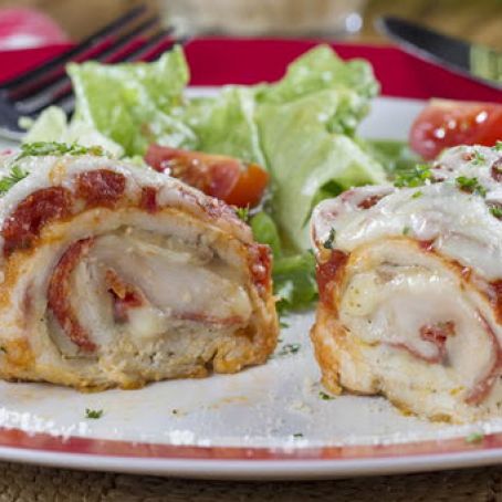 Pepperoni Chicken Rolls