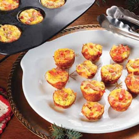 Mini Ham & Cheese Quiches