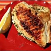 Grilled Chicken Breasts Stuffed With Herb Butter