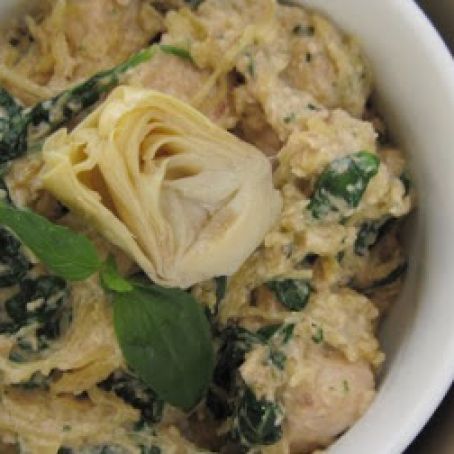 Artichoke Lemon Pesto Chicken Pasta | PaleOMG