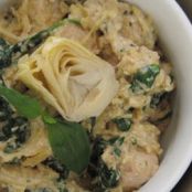 Artichoke Lemon Pesto Chicken Pasta | PaleOMG