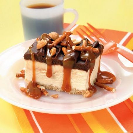 Caramel Topped Ice Cream Dessert