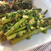 Roasted Asparagus and Peas