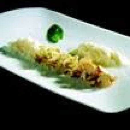 Raw/Sautéed St. George's Mushrooms with Elder Flower and Yogurt and Pine Foam with a woodland scent