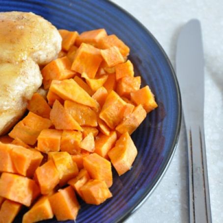 Pineapple-Glazed Chicken with Sweet Potatoes