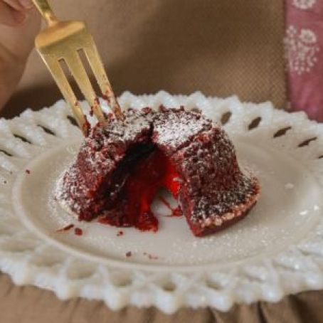 Red Velvet Lava Cakes