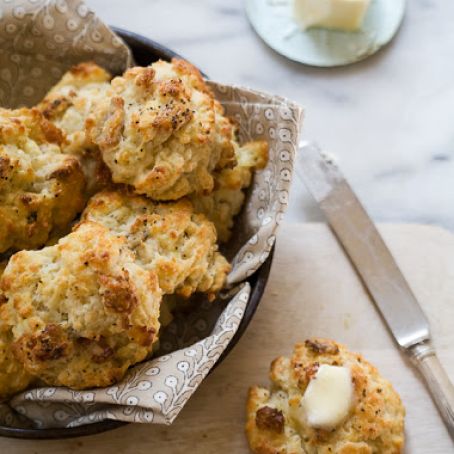 Blue Cheese and Bacon Drop Biscuits