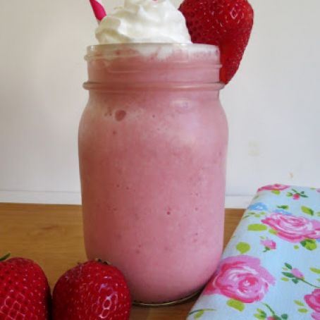 Strawberries and Cream Frappe
