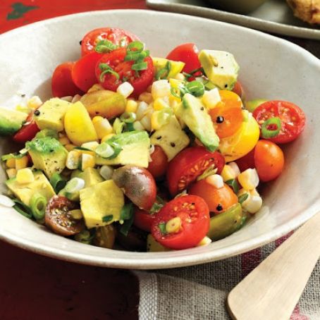 Corn, Tomato, Bacon, Avocado Salad