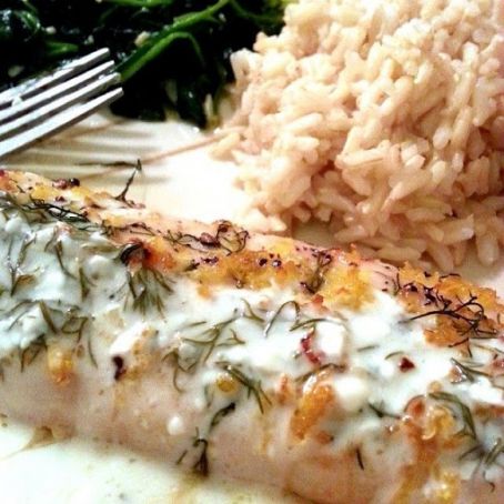 Skinny Baked Lemon Dill Mahi Mahi