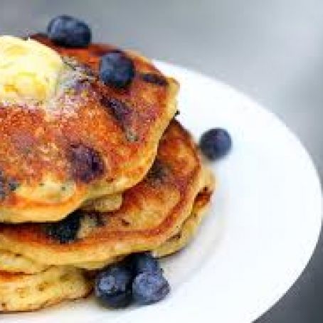 Blueberry Cornmeal Pancakes