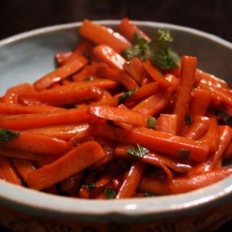 Pommegranate-Balsamic Glazed Carrots