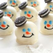 Melting Snowman Oreo Balls
