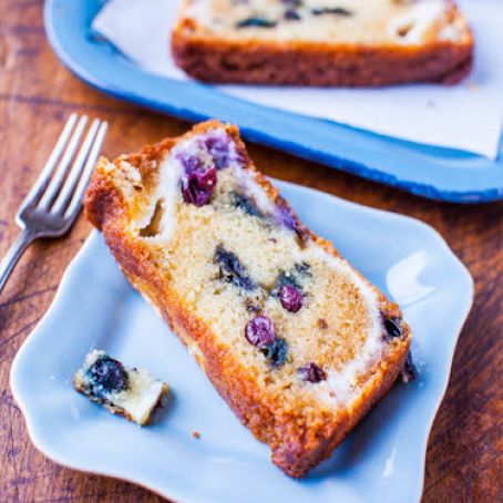 Blueberry and Cream Cheese Muffin Top Bread