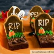 Halloween Tombstone Brownies