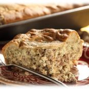 Sausage and Three Cheese Deep Dish Pie