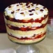 Gingered Pear and Cranberry Trifle