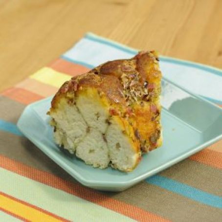 Parmigiano Monkey Bread with Soppressata and Olives