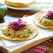 Easiest Crock Pot Salsa Verde Chicken