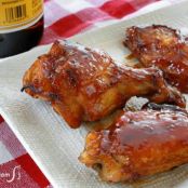 Honey teriyaki chicken wings. The perfect game day recipe!