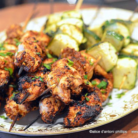 North African Chicken Skewers