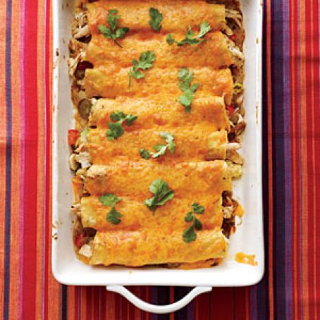 Chicken Verde Enchiladas
