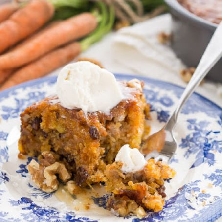 Warm Caramel Carrot Cake