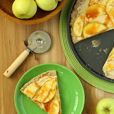 Caramel Apple Sugar Cookie Pizza