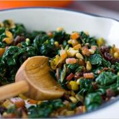 SWISS CHARD w/CURRANTS & PINE NUTS