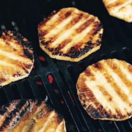 GRILLED RUM BASTED PINEAPPLE