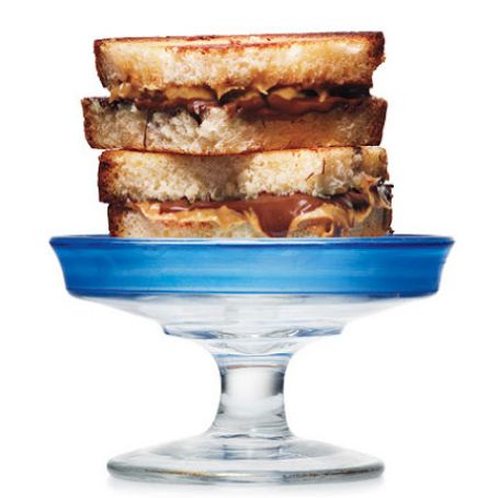 Warm Peanut Butter and Chocolate Panini