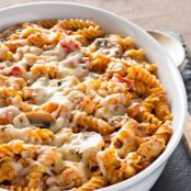 Creamy Chicken, Mushroom & Pasta Bake