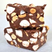 Quick Rocky Road Fudge