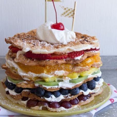 Angel Food Waffle Shortcake