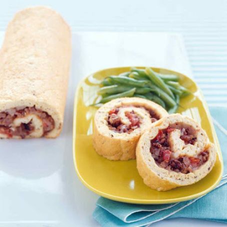 Sausage-and-Tomato Egg Roll-Up