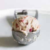 Malted Strawberry No-Churn Ice Cream