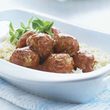 Mediterranean Meatballs with Couscous