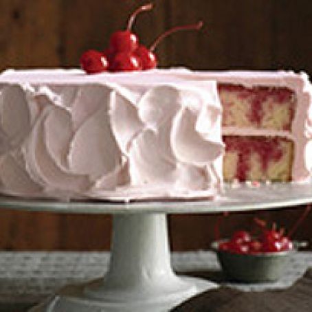 Cherry JELL-O Poke Cake