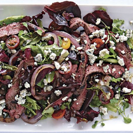 Steak Salad with Grilled Red Onions