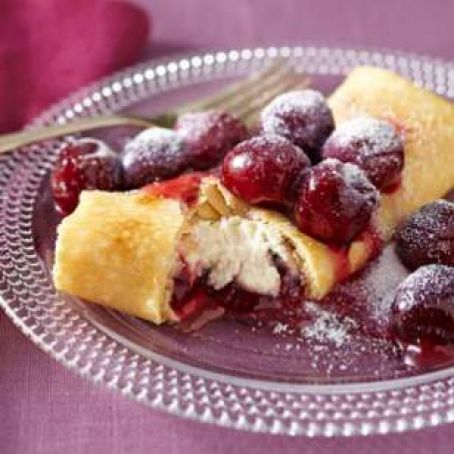 Cherry-Ricotta Blintzes