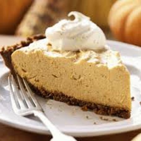 Pumpkin Chiffon Pie with Gingersnap Pecan Crust