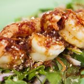 Roasted Tiger Prawn Salad with Sesame and Tamarind Dressing