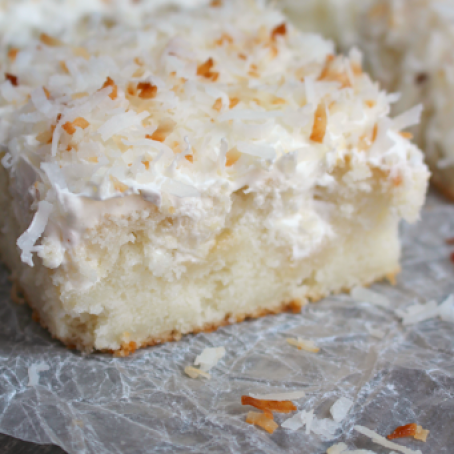 Coconut Cream Poke Cake