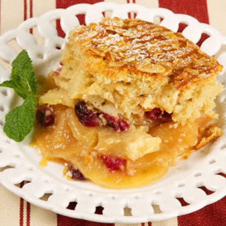Apple Cranberry Pudding Cake
