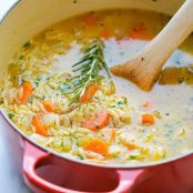 Lemon Chicken Orzo Soup