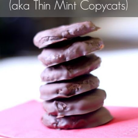 Paleo GRAIN-FREE THIN MINT COPYCATS (A.K.A. GRASSHOPPER COOKIES)